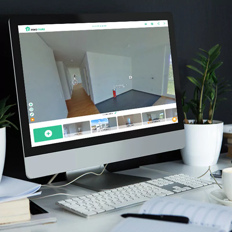 Immo-Tours Oberfläche – Virtuelle Tour bearbeiten und veröffentlichen