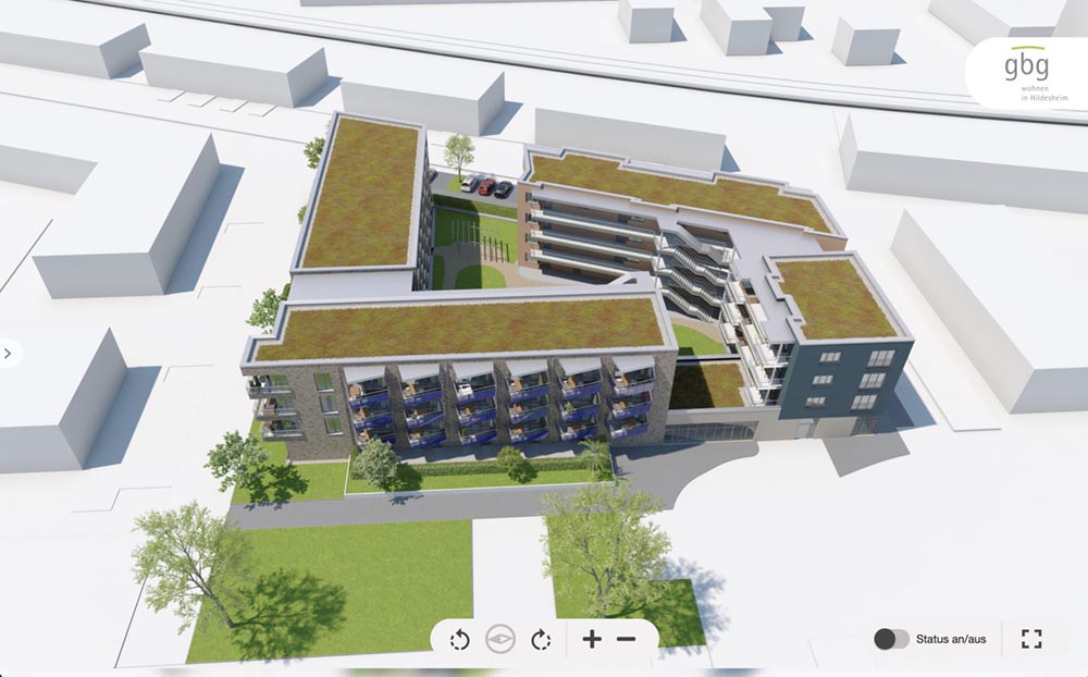 Wohnfinder-360 – gbg Hildesheim Neubauprojekt