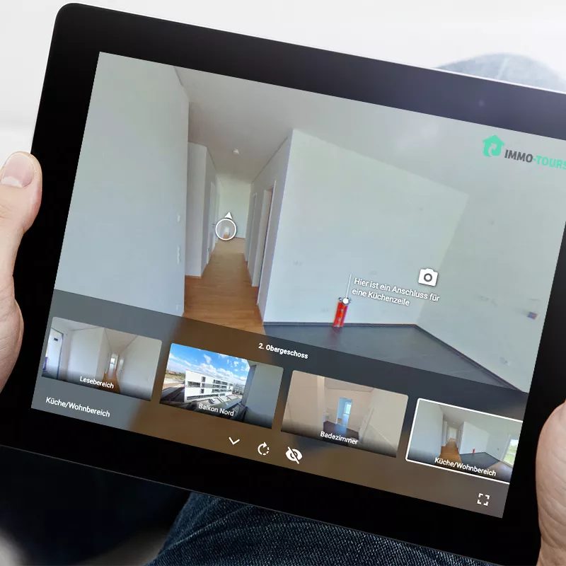 Virtuelle Tour responsiv auf verschiedenen Endgeräten teilen